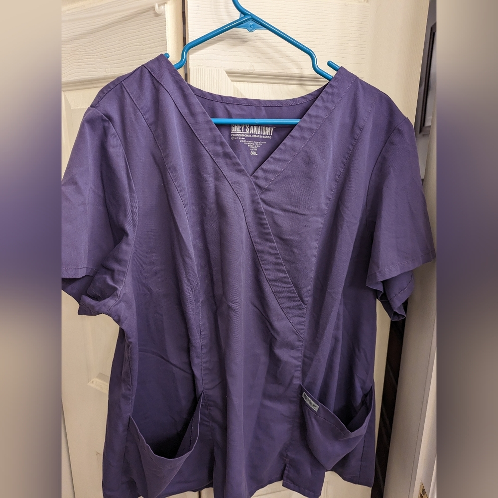 Greys Anatomy Scrub Top 3xl